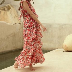 MISA Los Angeles Claudita Dress in Red Floral